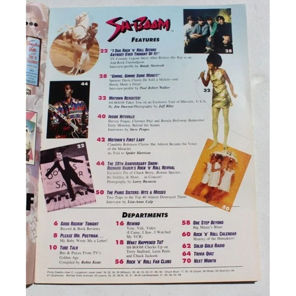 Vintage Sh-Boom April 1990 Rock and Roll Music Magazine - Motown The Supremes - Picture 3 of 4